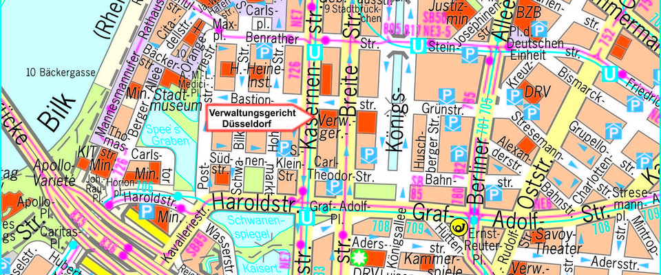 Verwaltungsgericht Düsseldorf Wegbeschreibung